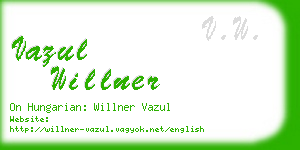 vazul willner business card